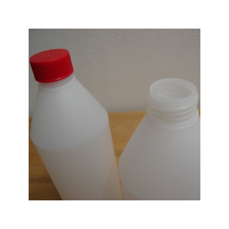 Mat gennemsigtigt plast flaske, 1 l.