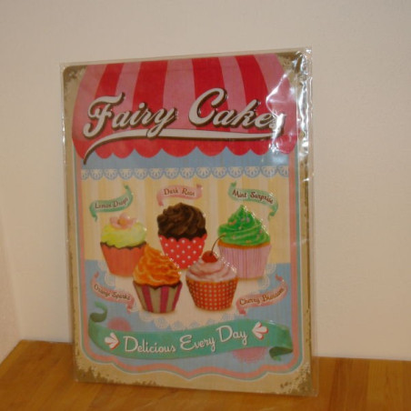 Fairy Cakes - Blikskilt 30 x 40 cm
