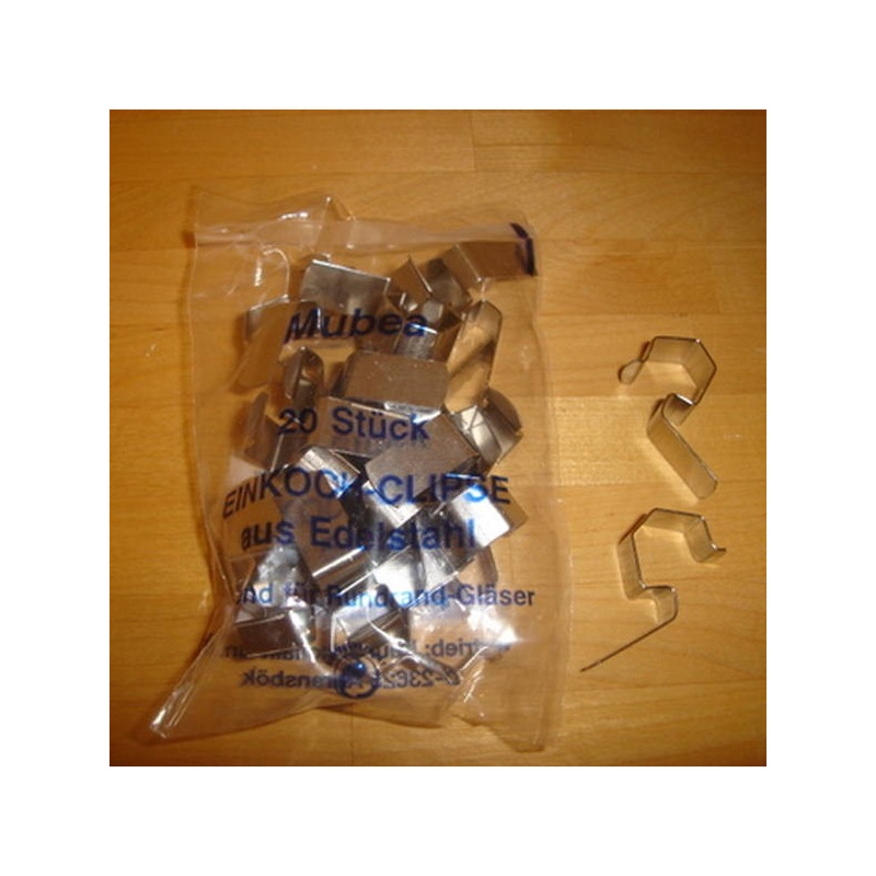 Clips til henkogningsglas.
