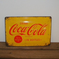 Metal skilt - Drink Coca-Cola.