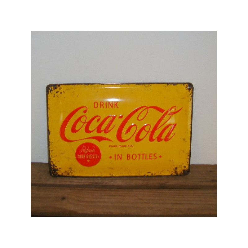 Metal skilt - Drink Coca-Cola.