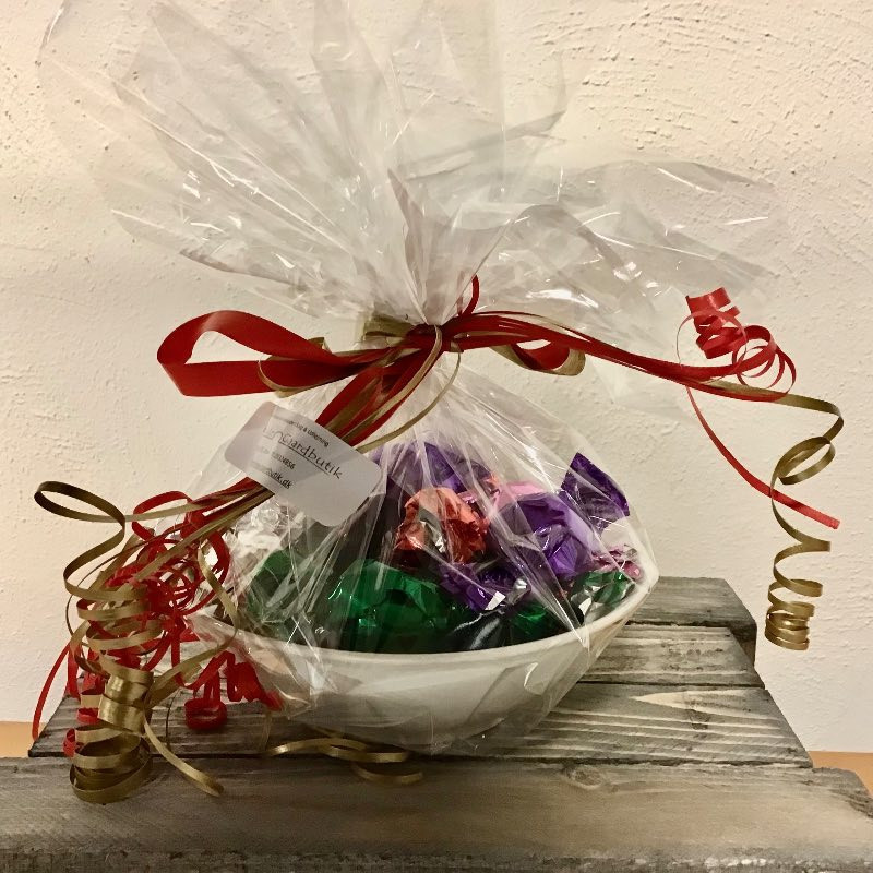 Værtindegave - juleskål med chokolader