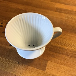 Kaffetragt i porcelæn