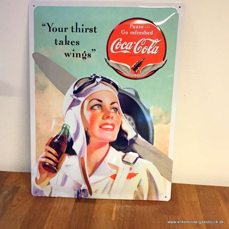 Metalskilt 30 x 40 cm Coca Cola Metalskilt 30 x 40 cm Coca Cola
