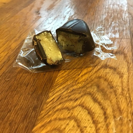 Chokolade hjerte med marcipan