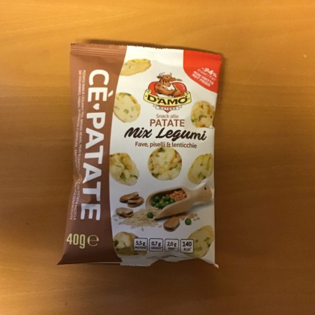 Kartoffelchips med bælgfrugter
