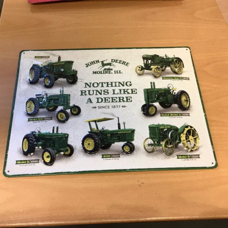 John Deere metalskilt