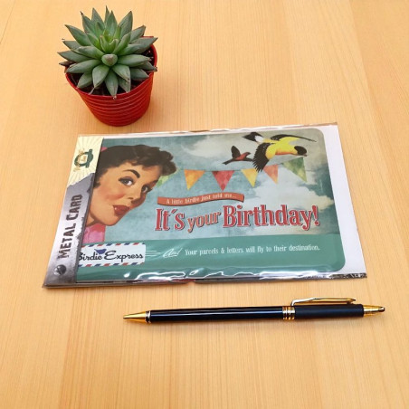 Metal fødselsdagskort