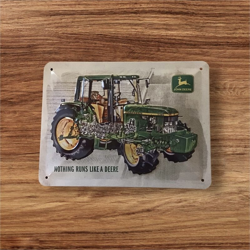John Deere metalskilt