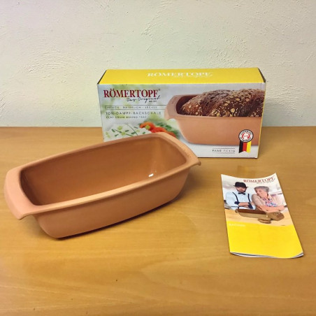 Römertopf aflang bageform uden låg.