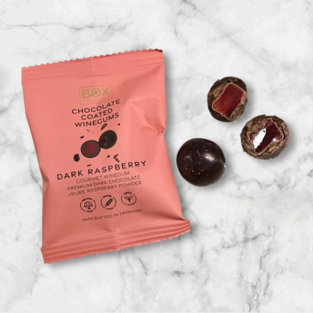 Vingummi med chokolade, Raspberry