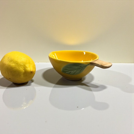 Citron skål i stentøj