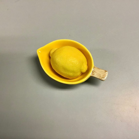 Citron skål i stentøj