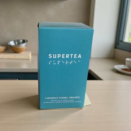 Økologisk te - 20 tebreve. Smag af lakrids og fennikel,
