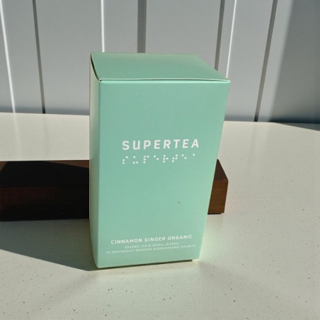 Økologisk te med kanel og ingefær. 20 tebreve fra Teministeriet.