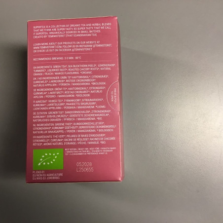 20 tebreve i æske fra Teministeriet. En del af "Supertea serien".