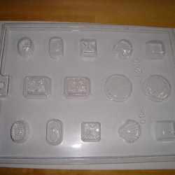 chokoladeform med 7 forskellige forme